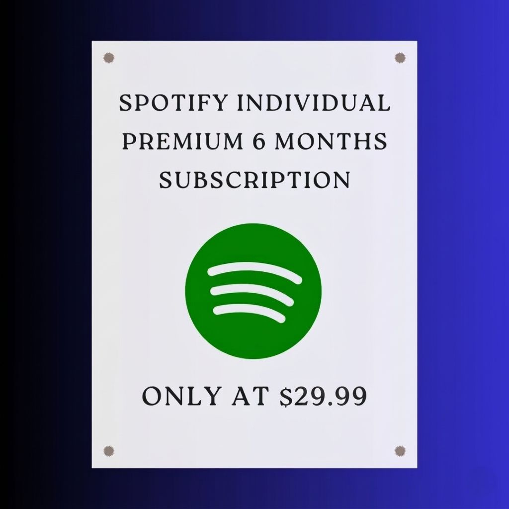 Spotify Individual Premium 6 Months Subscription